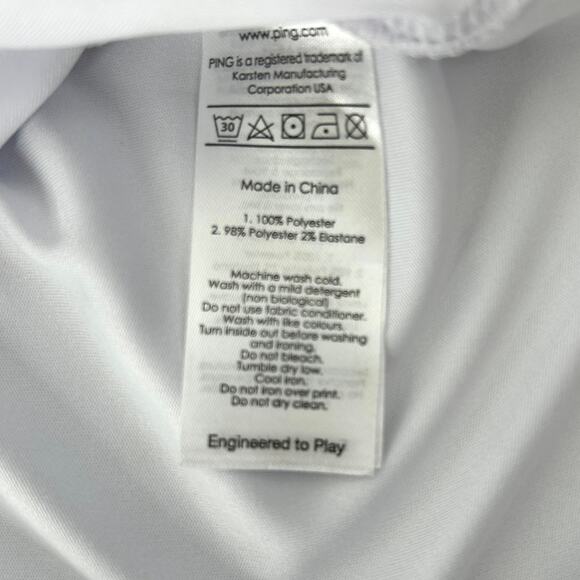 Ping Lincoln Golf Polo Shirt in White - Picture 4 of 5